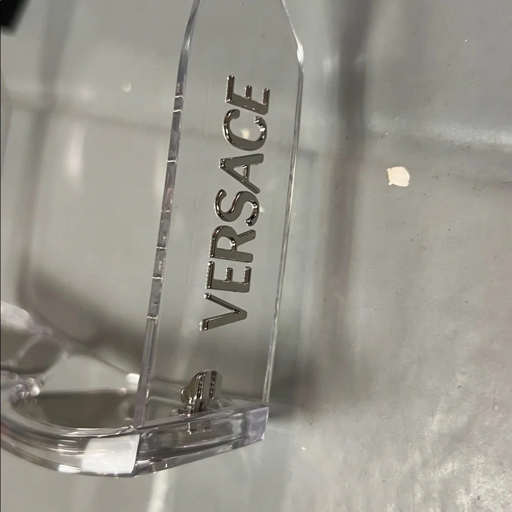🔥VERSACE VE4489U 148 8V Transparent Mirror Silver Men's 55 mm Sunglasses Unisex